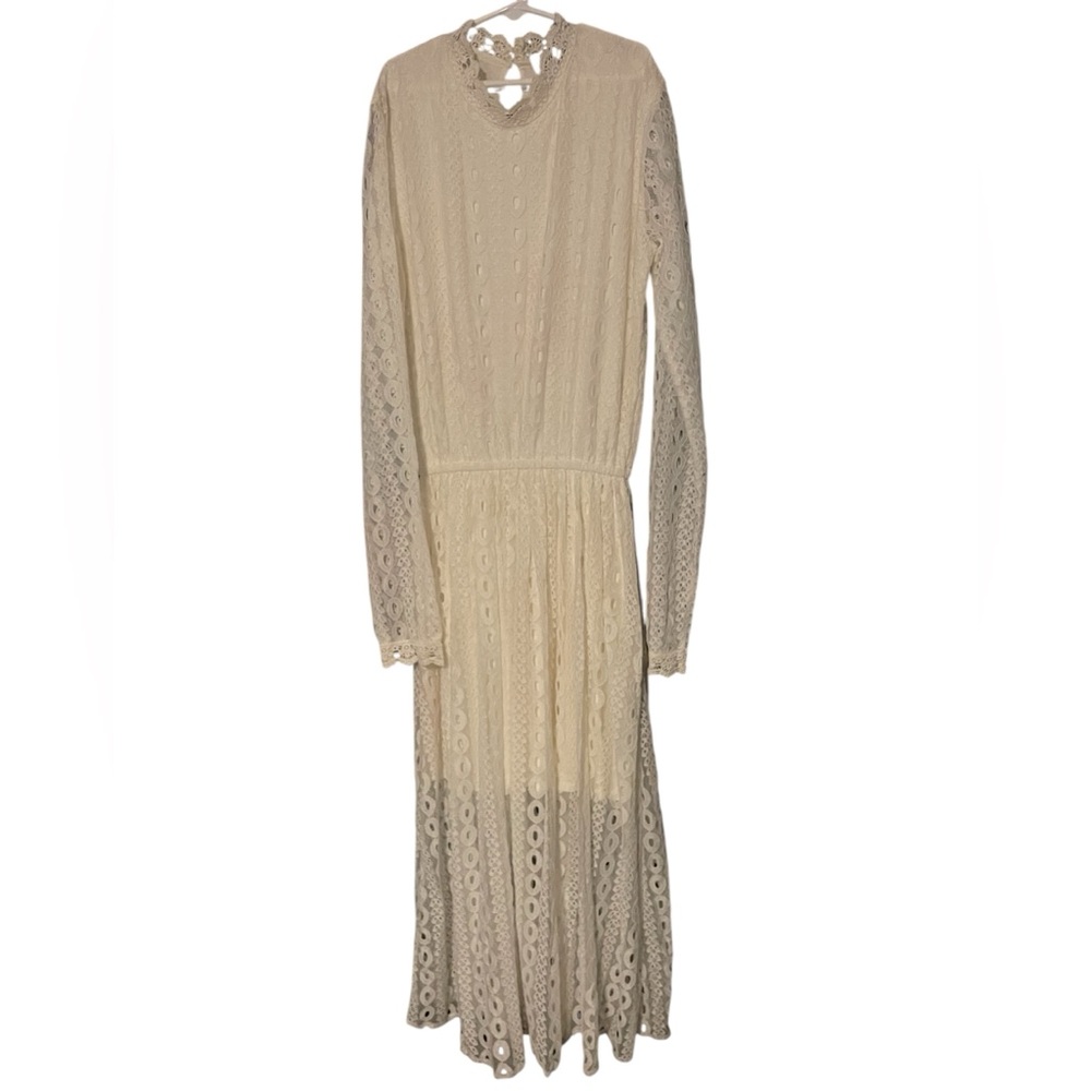 POL Vintage Inspired White Lace Dress